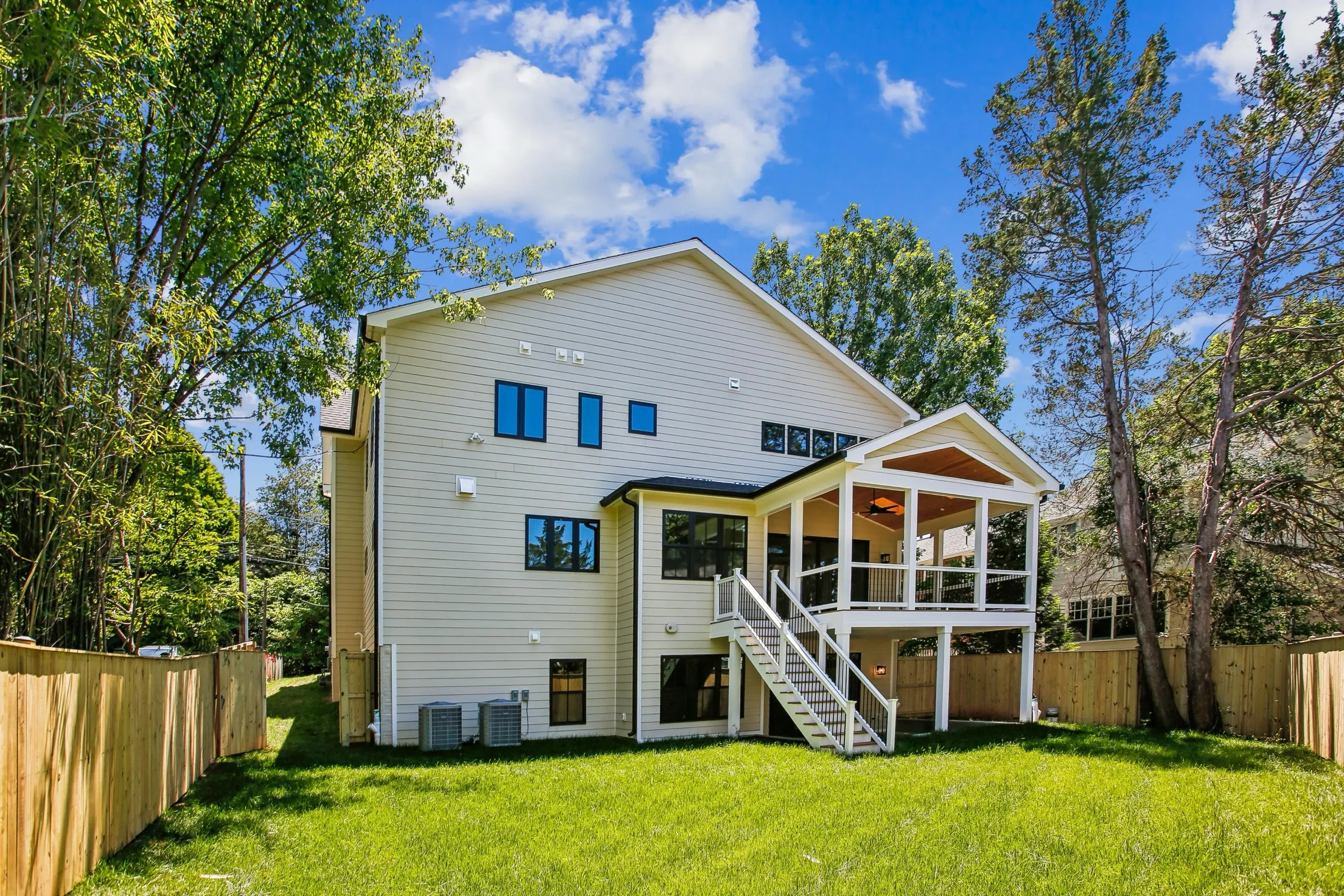 Back elevation at 6003 Melvern Dr