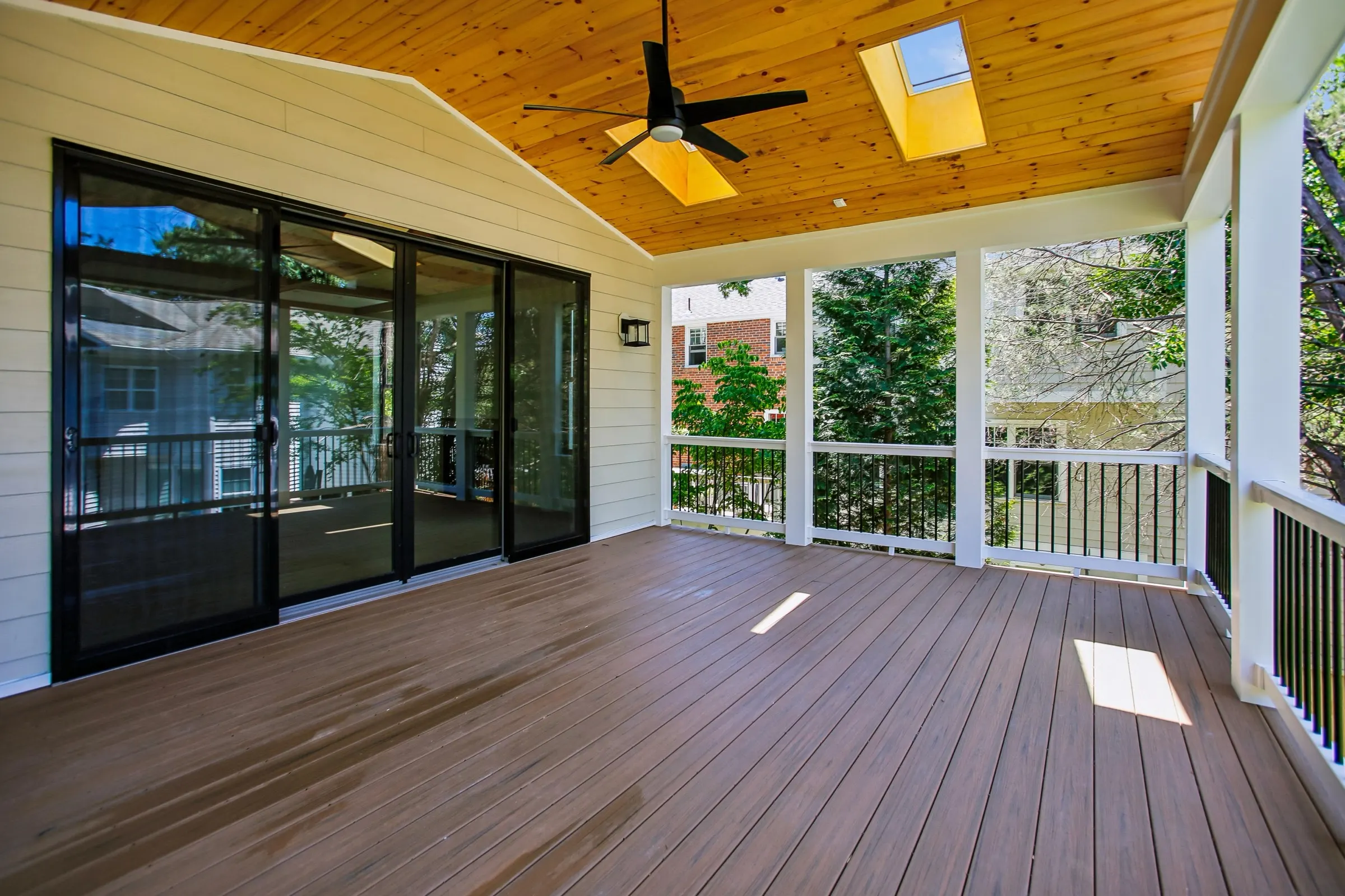 Covered deck at 6003 Melvern Dr