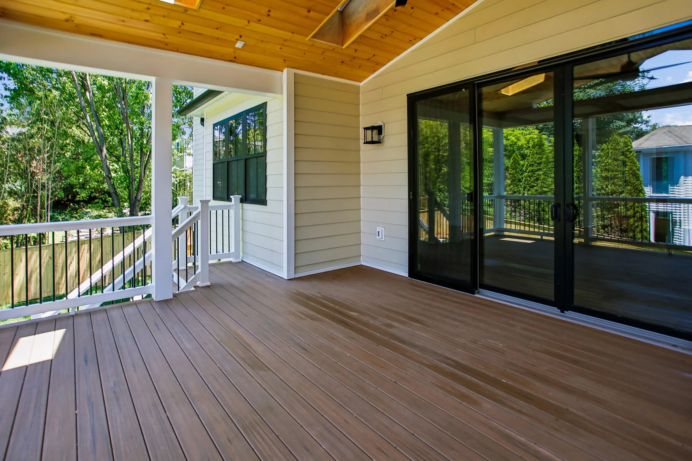 Covered deck at 6003 Melvern Dr