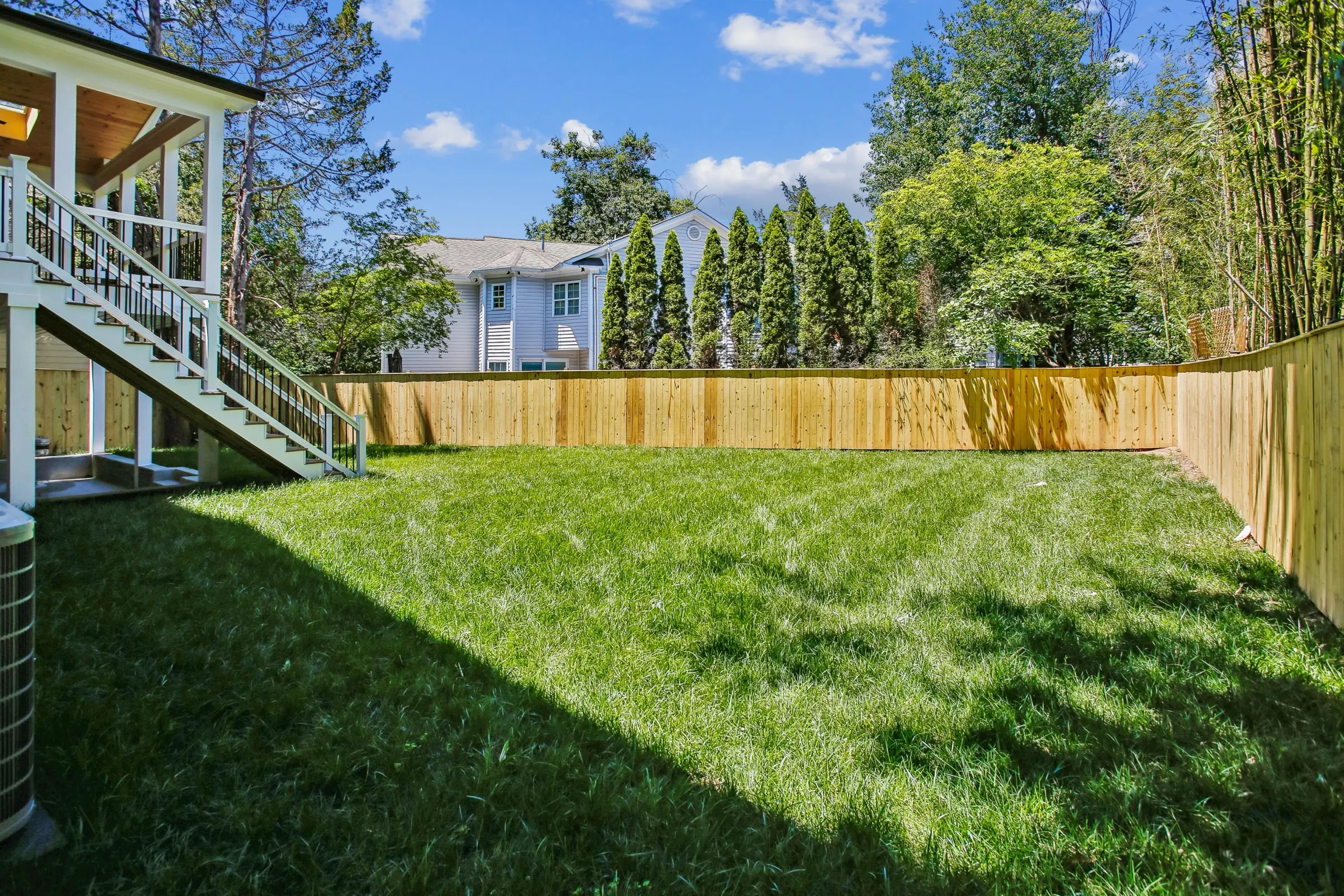 Back yard at 6003 Melvern Dr